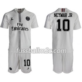 Fußballtrikots Paris Saint-Germain Neymar Jr 10 Jodan Weiß Kinder Ausweich Trikotsatz 2018-2019